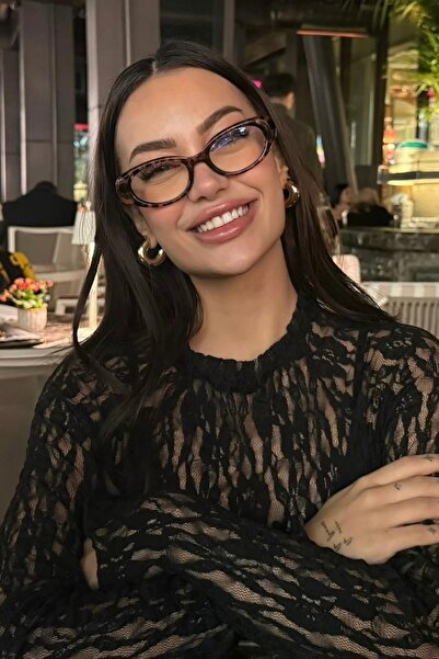 COOLANDBETTER نظارات شاشة ليوبارد كات آي ريترو موديل أزرق فاتح مع فلتر
