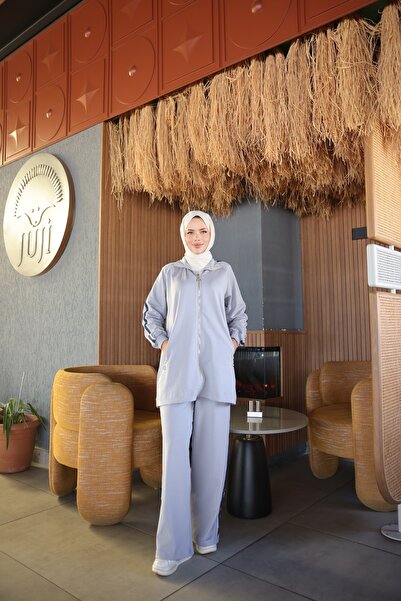 Ryzi Moda Women's Hijab Tracksuit Set with Zipper