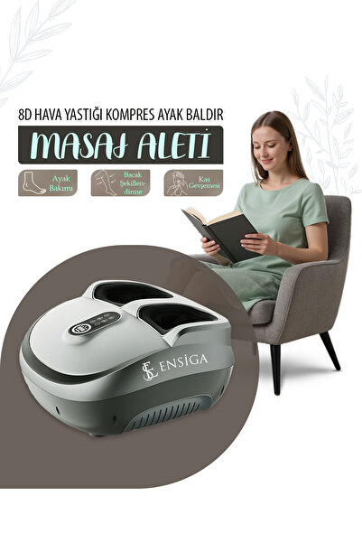 EN SİGA Yoğurmalı Isıtmalı Silindir 8D Hava Yastığı Kompres Baldır Çok İşlevli Ayak Masaj Aleti
