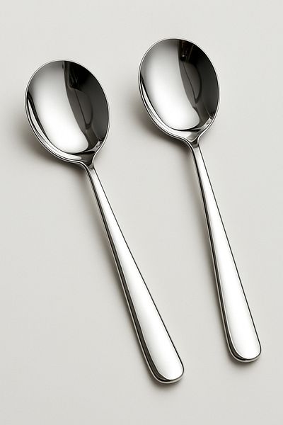 Dia Steel 2 Salad Serving Spoons Stainless Steel