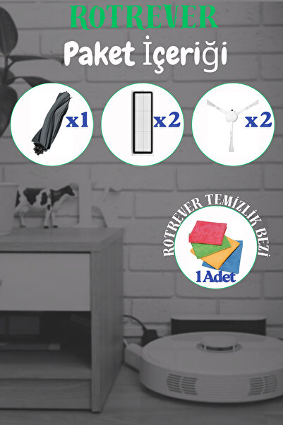 RotRever Σετ αντικατάστασης υφασμάτων Dreame Bot L10s Ultra/L10S Pro-L10S Pro Gen 2, συμβατό με βούρτσα, φίλτρο, υφασμάτινο σετ αντικατάστασης RotRever-6 τεμάχια