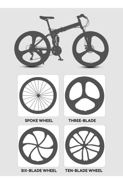 ETG 26" 21-Speed Foldable MTB for Men & Women - High-Carbon Steel, Dual Disc Brakes