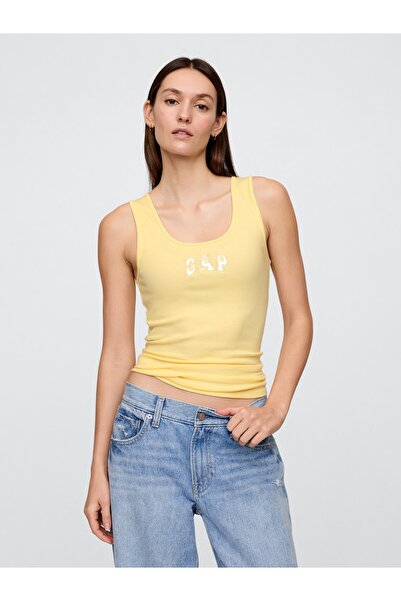 GAP Kadın Sarı Gap Logo Fitilli Atlet
