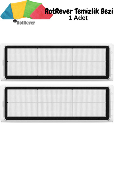 RotRever Aspirator robot Xiaomi X10 (cod: BHR6068EU) compatibil cu 2 filtre Hepa, 1 set de cârpe RotRever - 3 bucăți