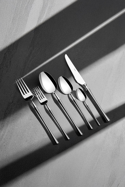 Nehir Marbella Satin 12-Person 72-Piece Boxed Cutlery Set