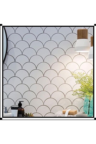 Armada Çini 17x17 Cm Beyaz Balık Pulu Seramik