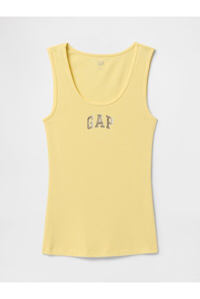 GAP Kadın Sarı Gap Logo Fitilli Atlet
