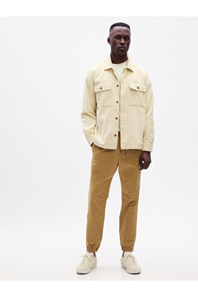 GAP Erkek Kahverengi GapFlex Essential Jogger Pantolon