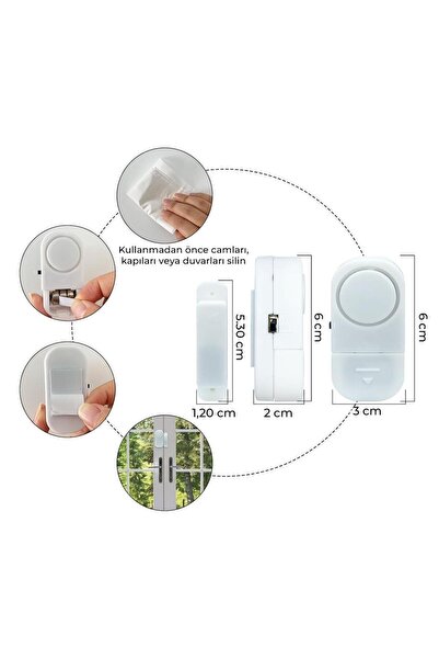 Powermaster PM-17795 Mini Manyetik Pencere Ve Kapı Güvenlik Alarmı