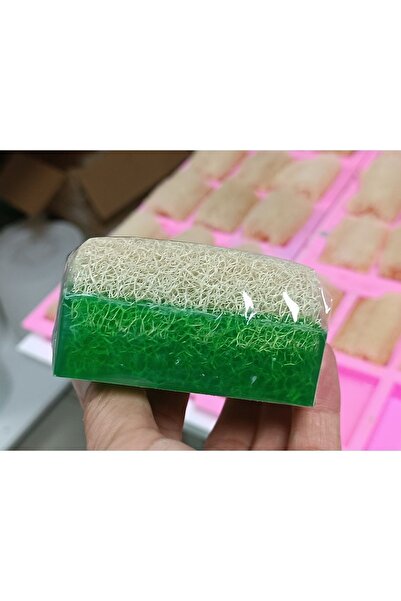 scapella Kabak Lifli Sabun 1 Adet Aloevera 1 Adet Pirinç Özlü Sabun Ve Özel El Yapımı Bileklik Hediye