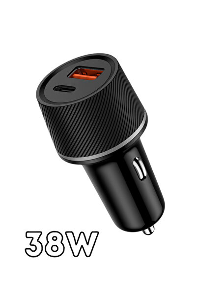 HİQONİC Type-c Usb Araç Çakmaklık 38w Pd Hızlı Şarj Soketi Araba Şarz Aksesuarı