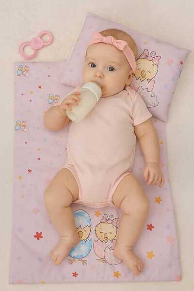 Tosyalı Burak Bebe وسادة سفلية مبطنة ناعمة مقاومة للسوائل مقاس 65 × 40 مع مرت...