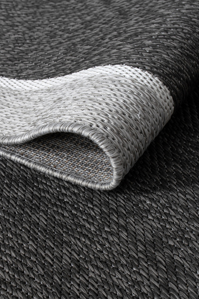 Valery Home Venüs Sisal Gri - Antrasit Modern Dokuma Kilim Hasır Halı