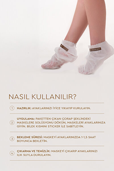 Mjcare Miracle Foot Peeling Pack - Çorap Tipi Ayak Peeling Maskesi 3'lü