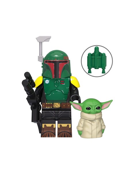 myminitoys مجسم صغير لبوبا فيت وغروغو B-90
