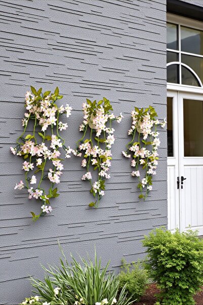 Dekosimge Yapay Sarkan Çiçekli Bitki 5 Dal 100 Cm