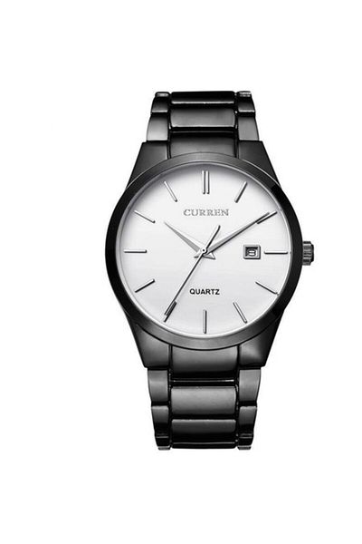 Curren Ceas barbatesc Slim Line curea metalica afisare data