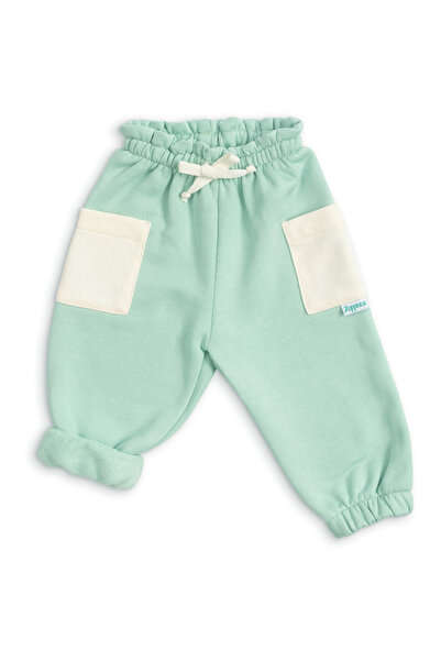 Zuppers Thick Cotton Jogger Pants with Baby Pockets - Mint
