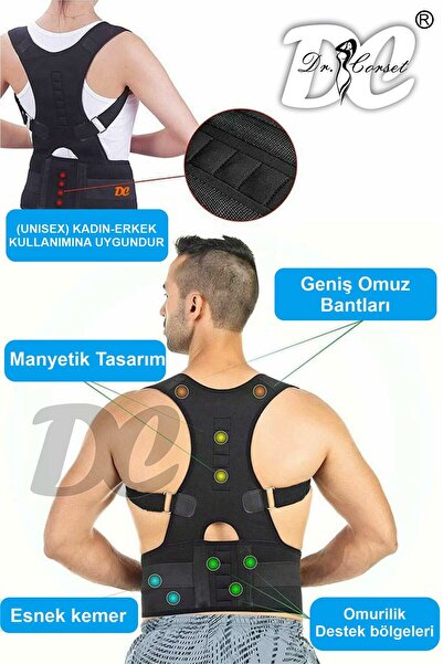 DC Upright Posture Corset Magnetic Women Men Anti-Hunchback Back Waist Corset