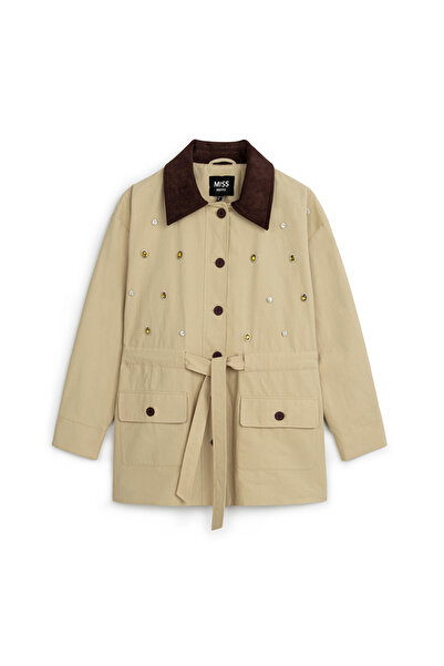 MISS IPEKYOL Karma aksesuarlı trençkot