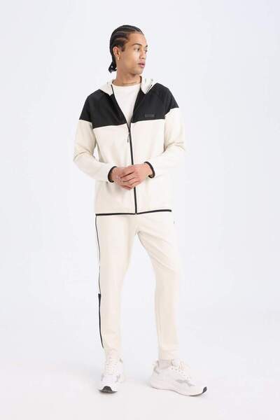 DeFacto DeFactoFit Standard Fit Slim Jogger Sweatpants Skuba Diver Πανί Αθλητικός Ελαστικός Μέσης B4537AX24AU