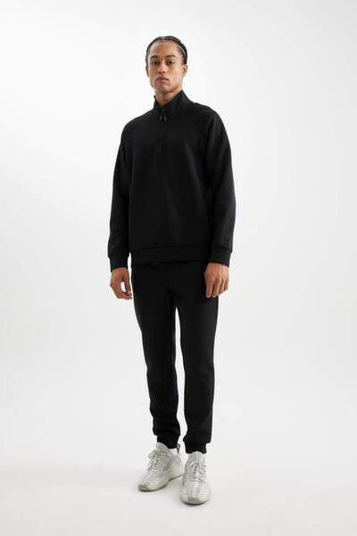 DeFacto DeFactoFit Pantaloni Jogger pentru Sportivi Slim Fit Din Material Scuba, Croi Strâns, Stanard la Picior C0485AX23W