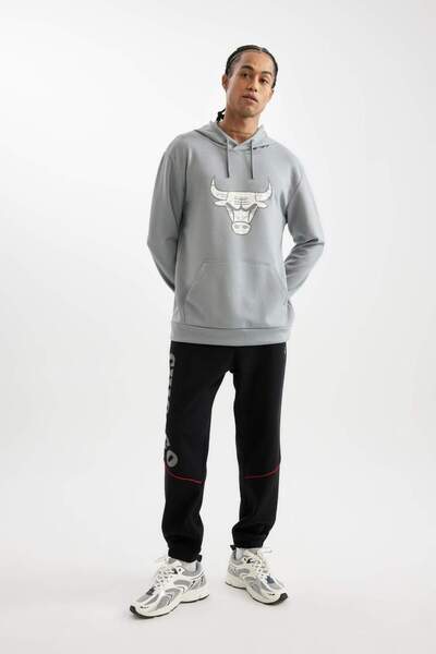 DeFacto DeFactoFit NBA Chicago Bulls Jogger Sweatpants Standard Fit ίσιο πόδι με τσέπες C9274AX24AU