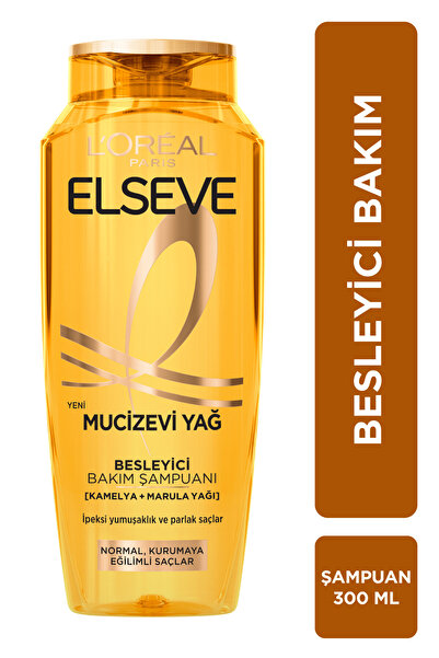 ELSEVE Mucizevi Yağ Besleyici Bakım Şampuan 300ml 3'lü Set