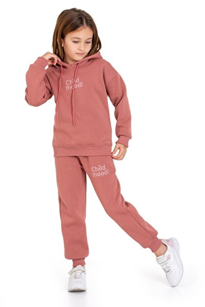 My Kids Wear Three Thread Raster Pocket and Hooded Sweatpants Set
