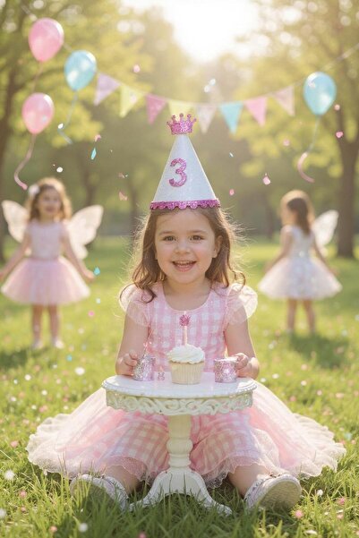 Cadde Süs 3-godišnji roze Eva šešir