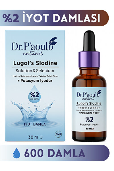 DR PA'OULO %2 Lugol İyot Solüsyonu Selenyum Takviyeli 30ml