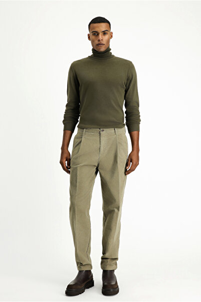 Kiğılı Relaxed Fit Зручний крій Лікра Плісировані вельветові штани