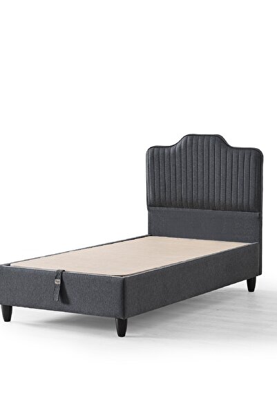 CENNET YATAK Menekşe Tek Kişilik Sandıklı Baza ve Dekoratif Başlık 2’li Set