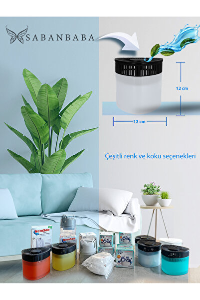 Saban 500 gr Nem Alıcılı Ve Rutubet Giderici Aparat Üçgen Naturel (TABLET DAHİL)