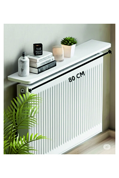 dedeler dekor 4 KÖŞE OVAL BEYAZ Petek Üstü Raf Dresuar Duvara Montajsız Kalor...