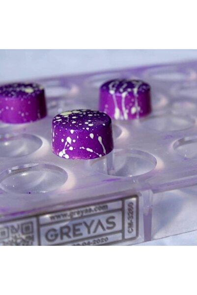 Greyas Polikarbon Yuvarlak Pralin Çikolata Kalıbı 12.5 gr | Cm-3260