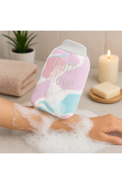 Berrak Temizlik Pazarı İçi Kese Dışı Lif Mikrofiber Duş Eldiveni (Bath Glove)