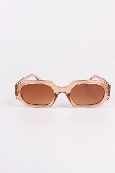 Chunky Frame Pintazo Bal Nude Women's Vintage Rectangle Sunglasses