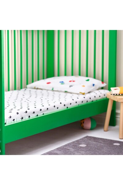 IKEA Lastikli Bebek Çarşafı Desenli 60x120 Cm Ikea Lastikli Alez Yatak Çarşaf...