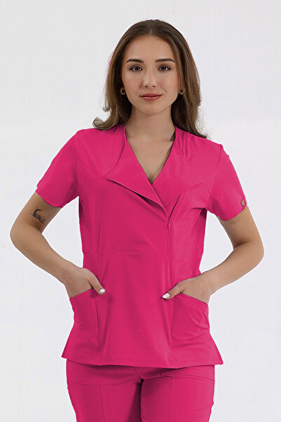 Brl Üniforma Uniformă chirurgicală pentru doctori și asistente, cu guler spec...