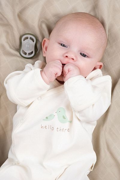 Little Gusto Set of 2 Organic Cotton Twig Ecru Jumpsuit with Gloves and Booties