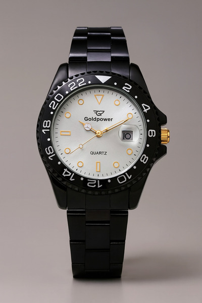 Gold Power Rolex Model Çelik Lüks Kasa Çevirme Detaylı Takvimli Erkek Kol Saati