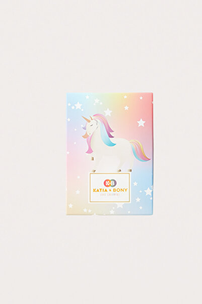 Katia&Bony Чорапи за момиче с шарка на еднорог - Кутия от 3 бр