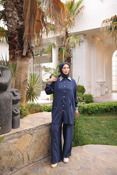 Ryzi Moda Жіночий комплект одягу з сорочкою та штанами, або спортивний костюм, комплект верхнього та нижнього одягу