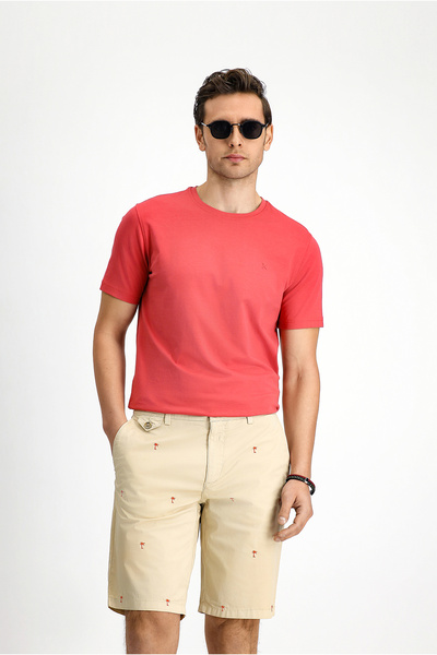 Kiğılı Single Jersey Cotton Slim Fit Crew Neck T-Shirt