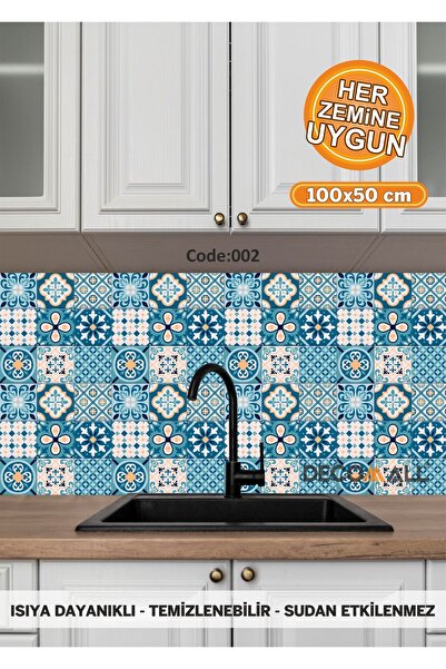 DECOMALL 2 Code YAPIŞKANLI DESENLİ FOLYO DUVAR DOLAP MUTFAK TEZGAH ARASI FOLY...