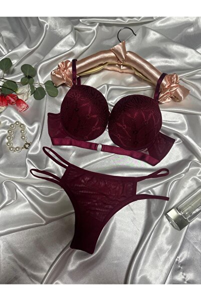 Elora Set sutien căptușit cu detaliu inel