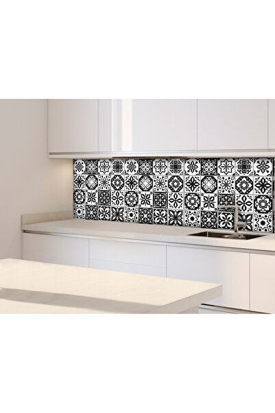 DECOMALL Suya Dayanıklı 100X100 CM Mutfak Banyo Zemin Mermer Mobilya Fayans Yapışkanlı Folyo Kaplama CODE 176