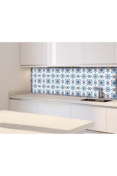 DECOMALL Suya Dayanıklı 100x100 Cm Mutfak Banyo Zemin Mermer Fayans Yapışkanlı Folyo (LAMİNASYONLU) Code 172