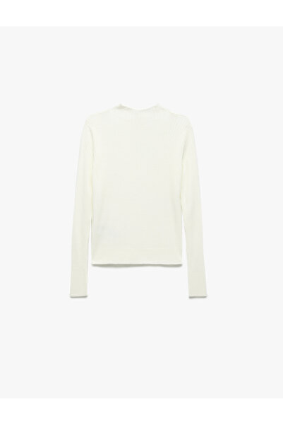 Koton Pulover din tricot cu mâneci lungi, cu gât înalt, cu o formă normală